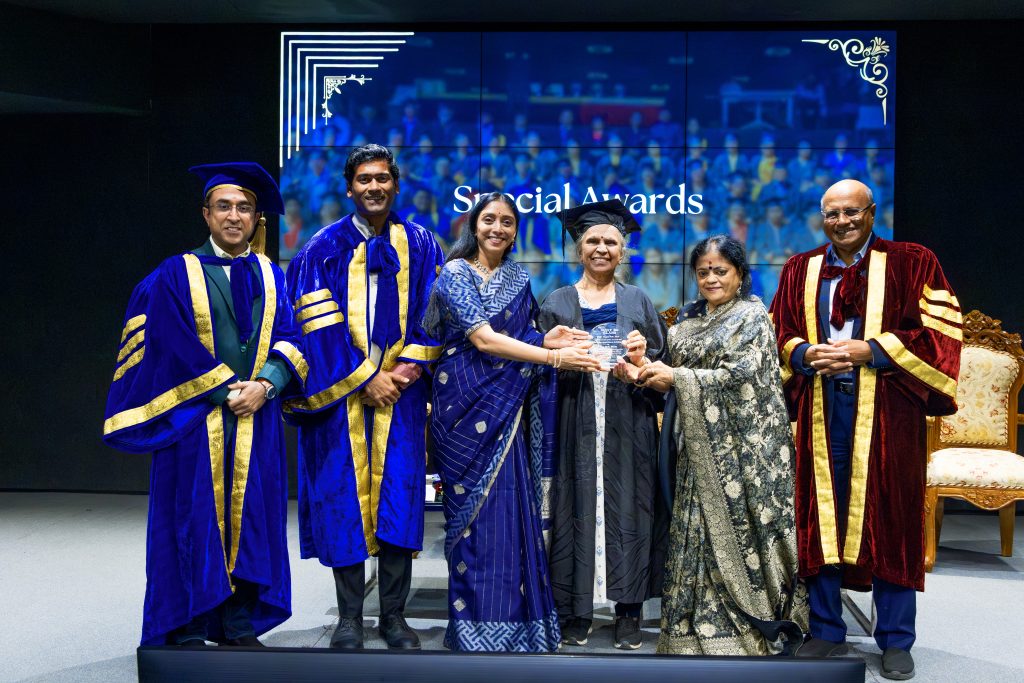 Graduates at Swatantra Graduation Day 2025 celebrating lifelong learning at ISBR Business School.