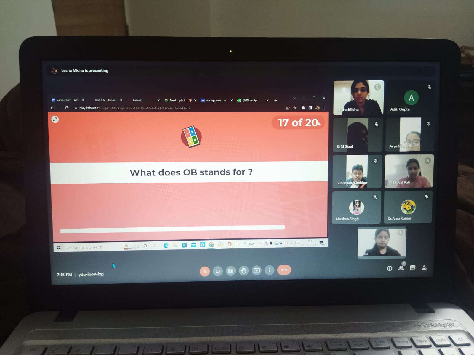 Whiz the Quiz ISBR Blog