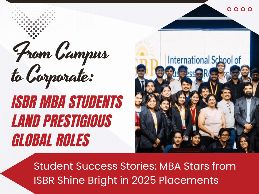 From Campus to Corporate: ISBR MBA Students Land Prestigious Global Roles