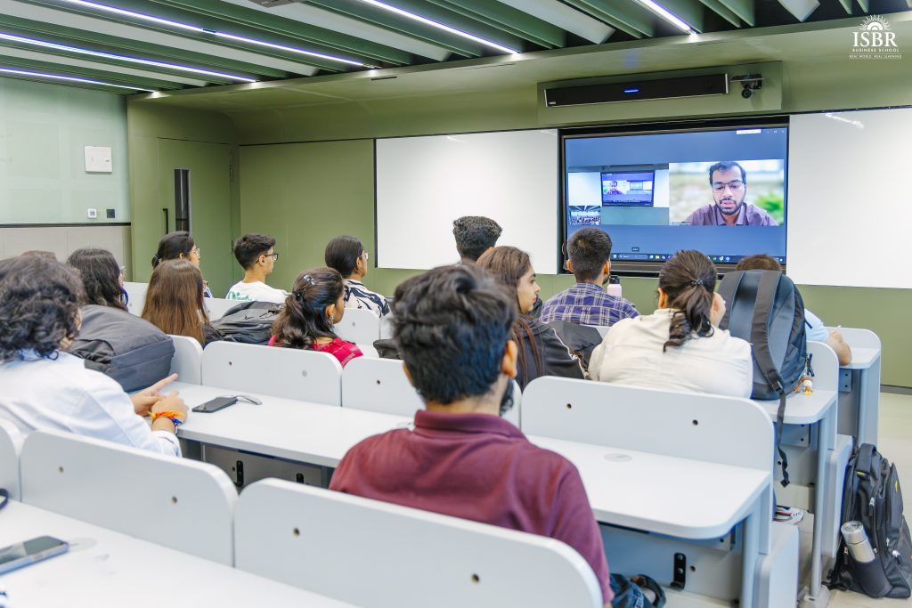 Classroom discussion showcasing global study abroad experience in France.