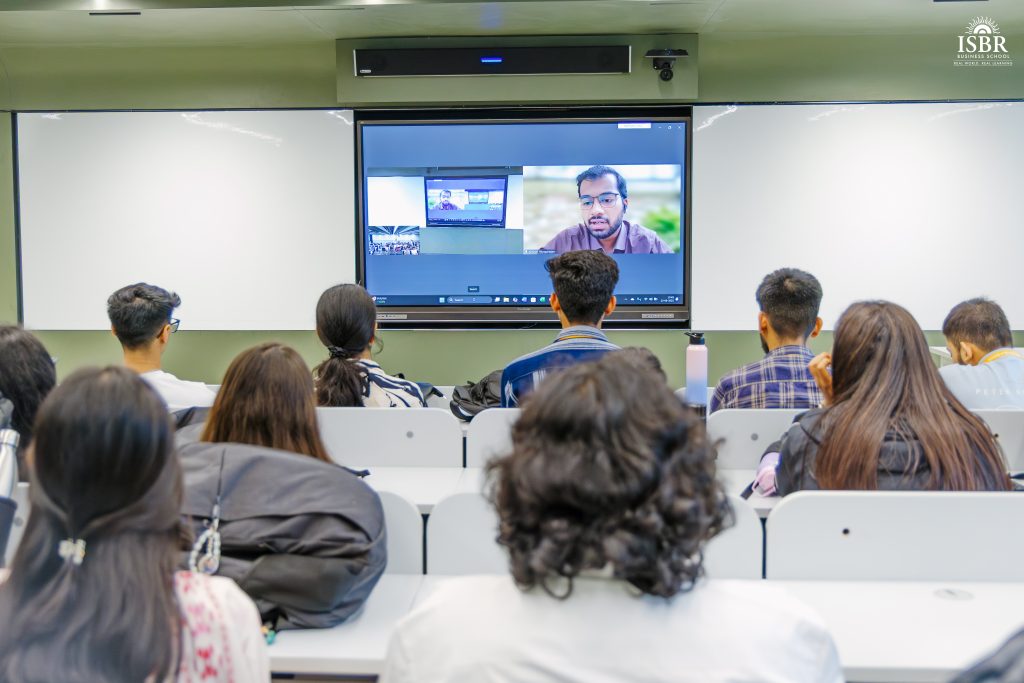 Student sharing Semester Exchange Program Abroad experience at ISBR Business School.