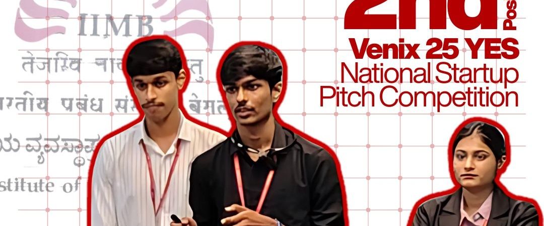 ISBR students at IIM Bangalore Venix 25 YES Startup Pitch Competition 2025