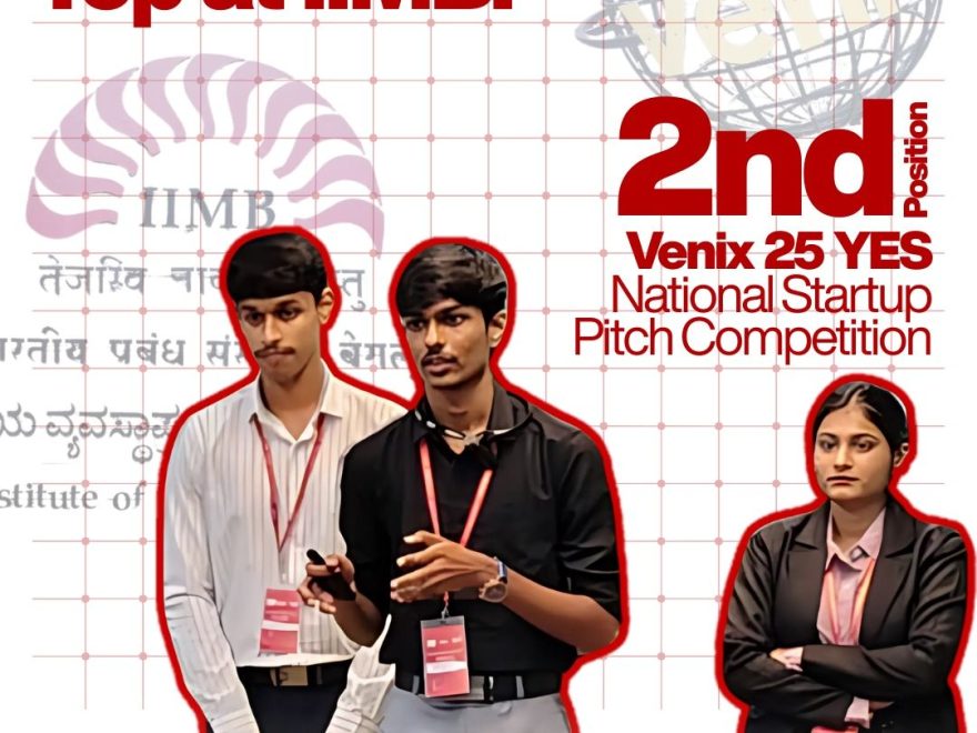 ISBR students at IIM Bangalore Venix 25 YES Startup Pitch Competition 2025