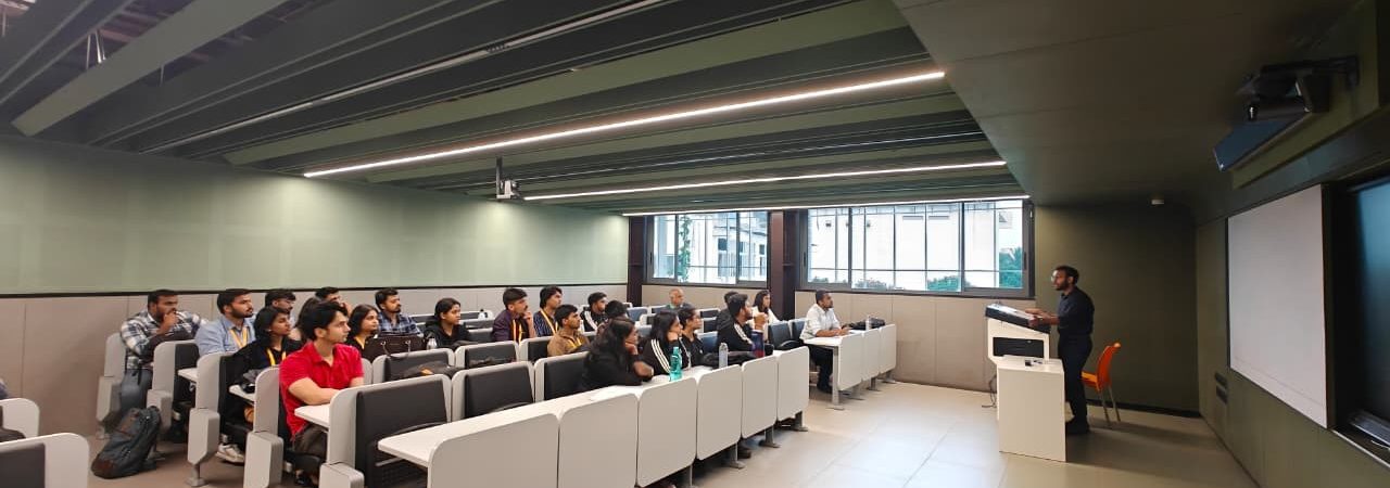 Students attending ISBR Alumni Talk on charting a career in finance with industry expert Bishal Pal, Chartered Wealth Manager (CWM).