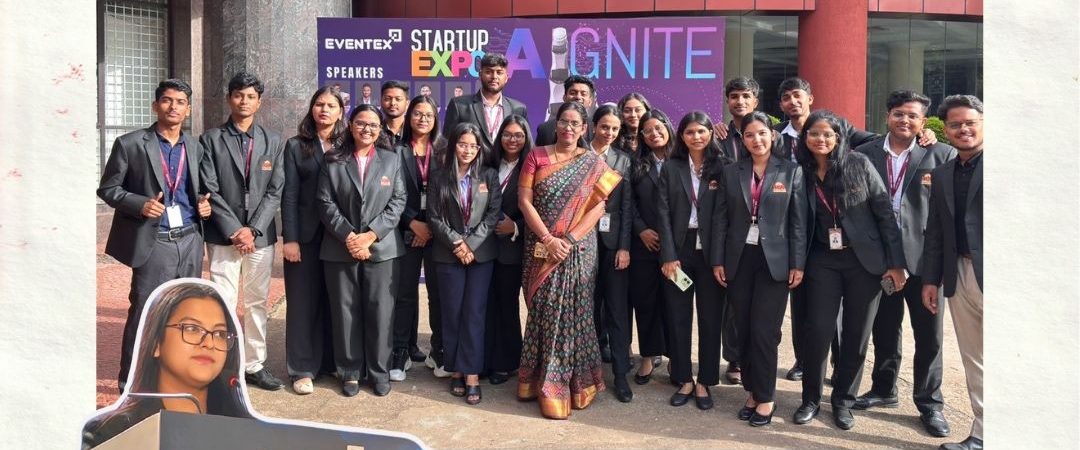 ISBR MBA students showcasing leadership and AI innovation at AIGNITE 2025 summit