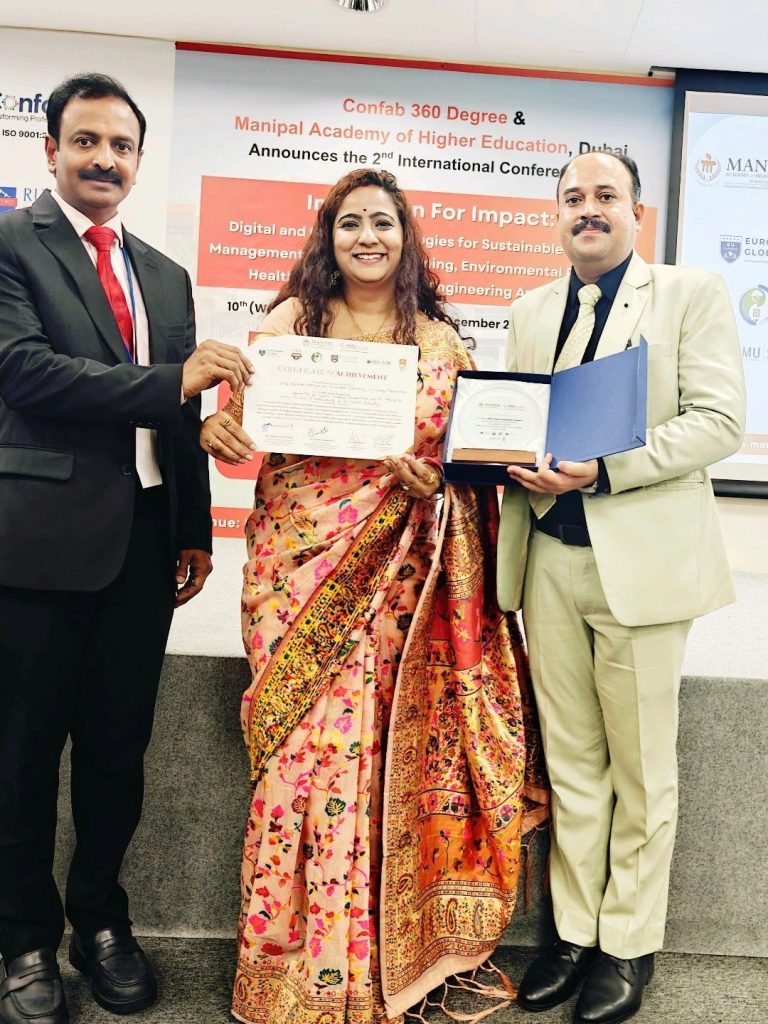 ISBR faculty at Innovation for Impact Conference Dubai showcasing internationally