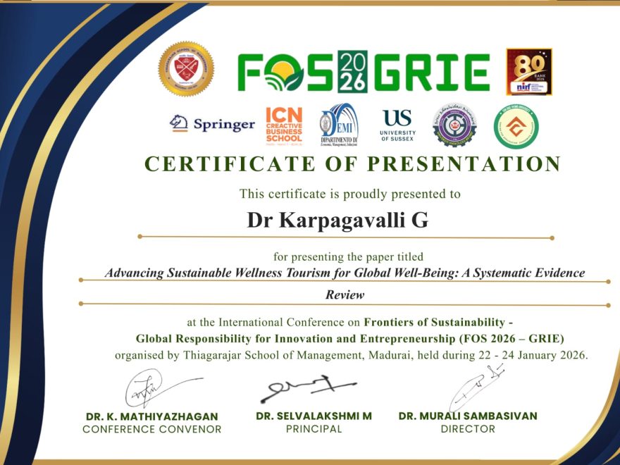 International Research Conference FOSGRIE 2026 promoting global research and innovation.