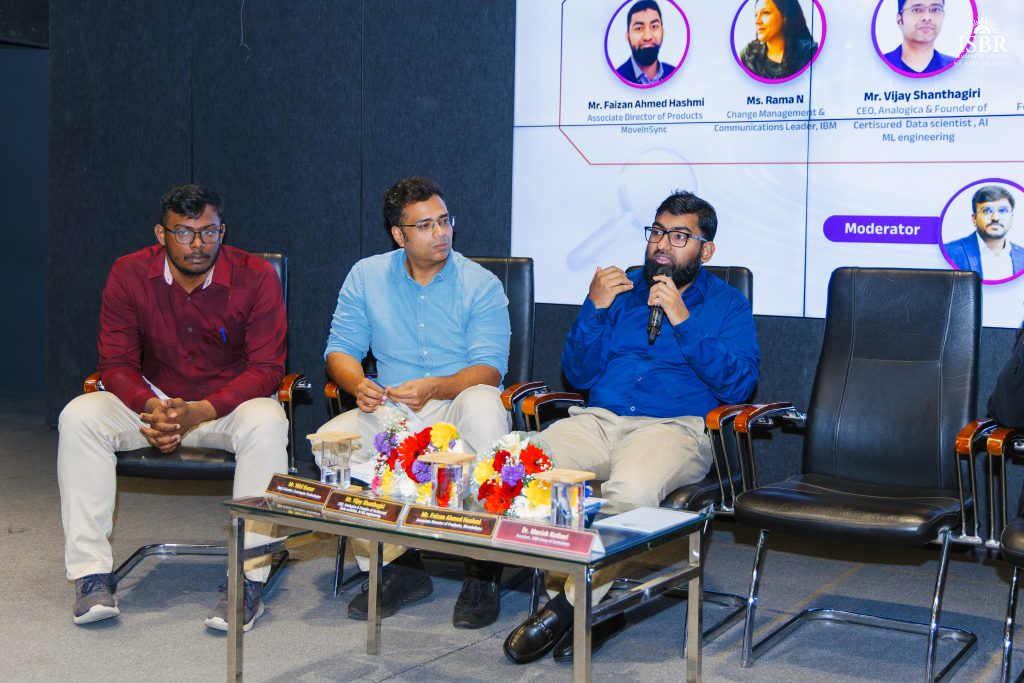 Students networking with industry experts at AI and analytics conclave event