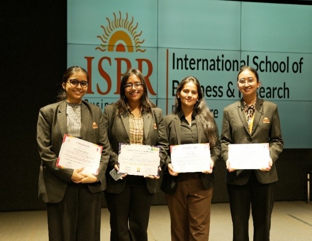 Students presenting AI innovations during intelligent workforce