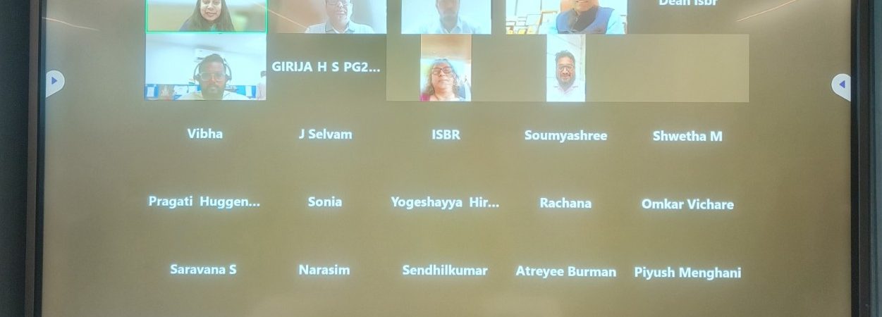 Industry-Sponsored PGDM inauguration ceremony at ISBR Business School with academic and industry leaders