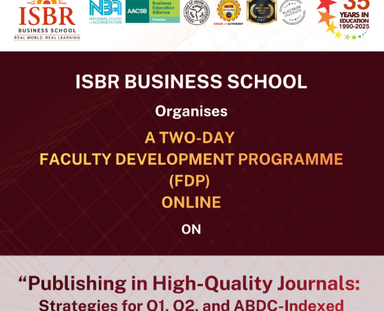 Faculty Development Programme FDP on Research Publishing conducted at ISBR Business School Bangalore with researchers and faculty members.
