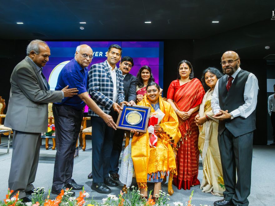 Culturelytics CEO Yeshasvini Ramaswamy honoured at Abhinandana 2026 Power Star Awards ceremony.